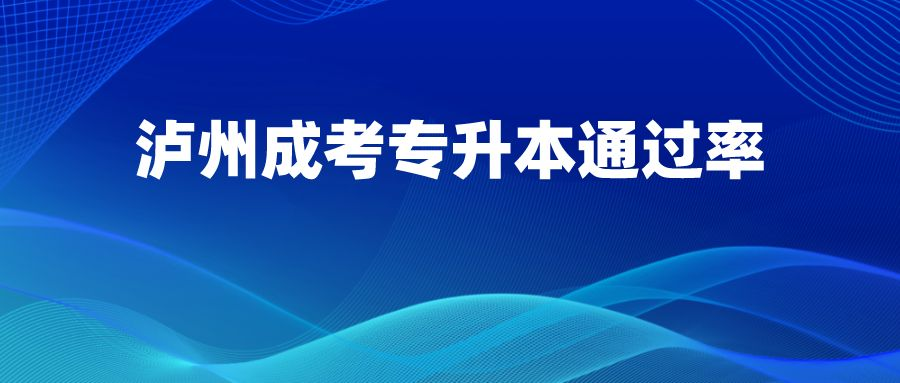 泸州成考专升本通过率