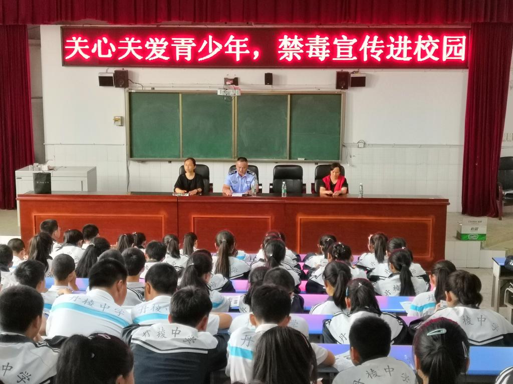 眉山市丹棱中学开展全民禁毒宣传月活动